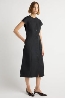 Mali | Zarine Sculpted Button Dress in Size Small