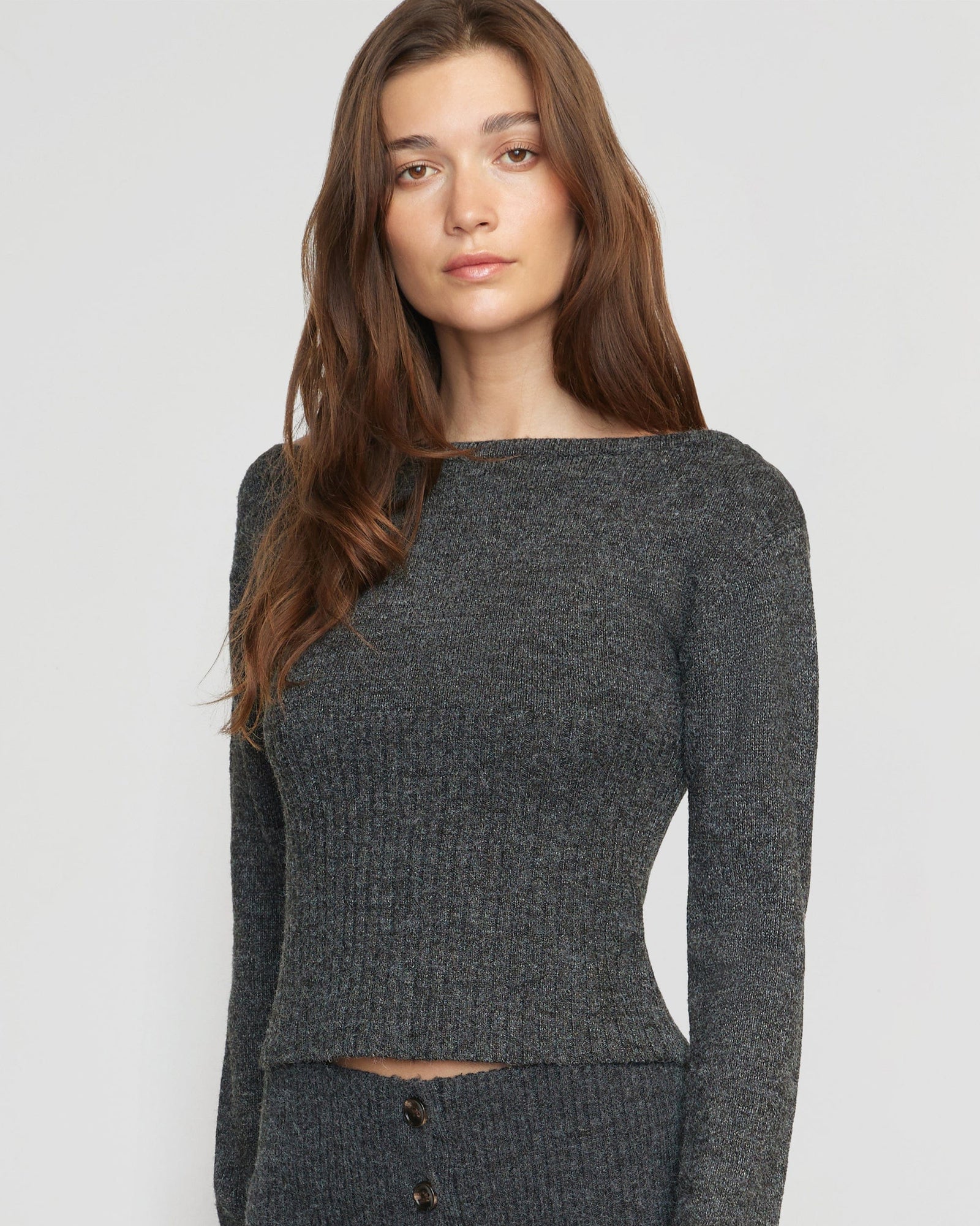 Renée | Zaza Ribbed-Waist Sweater in Size Small