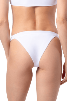 Zenya Hand - Beaded Embellished Bikini Bottom - White - Self - Adore