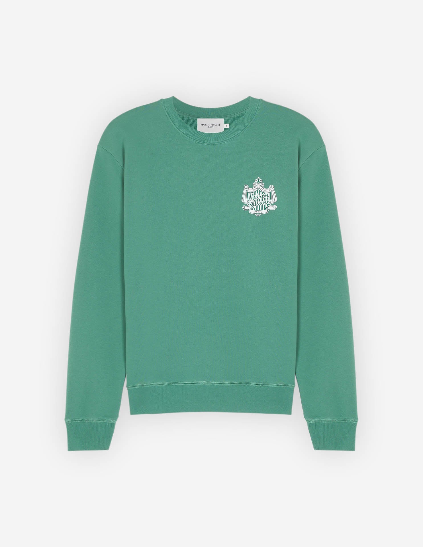 Maison Kitsune Crest Comfort Sweatshirt Tropical Green